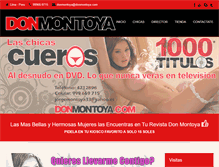 Tablet Screenshot of donmontoya.com